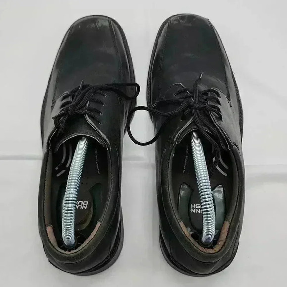 Nunn Bush Mens Black Marcell Lace Up Bike Toe Leather Oxford Dress Shoes Size 8M - Picture 8 of 13